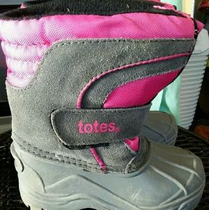 Pink TOTES boots Toddler sz 6